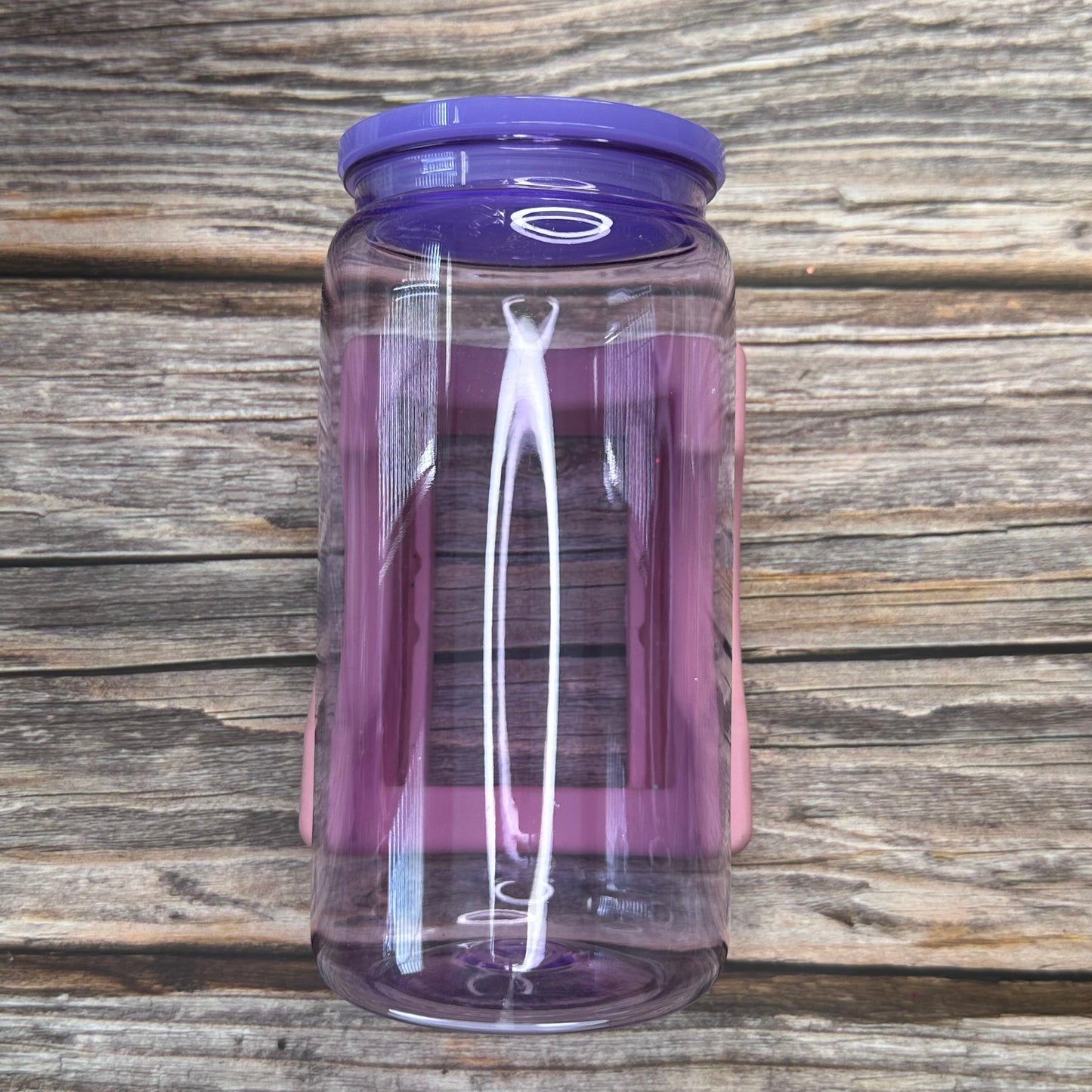 Acrylic Cups Colourful Clear with Matching Lids 16 oz