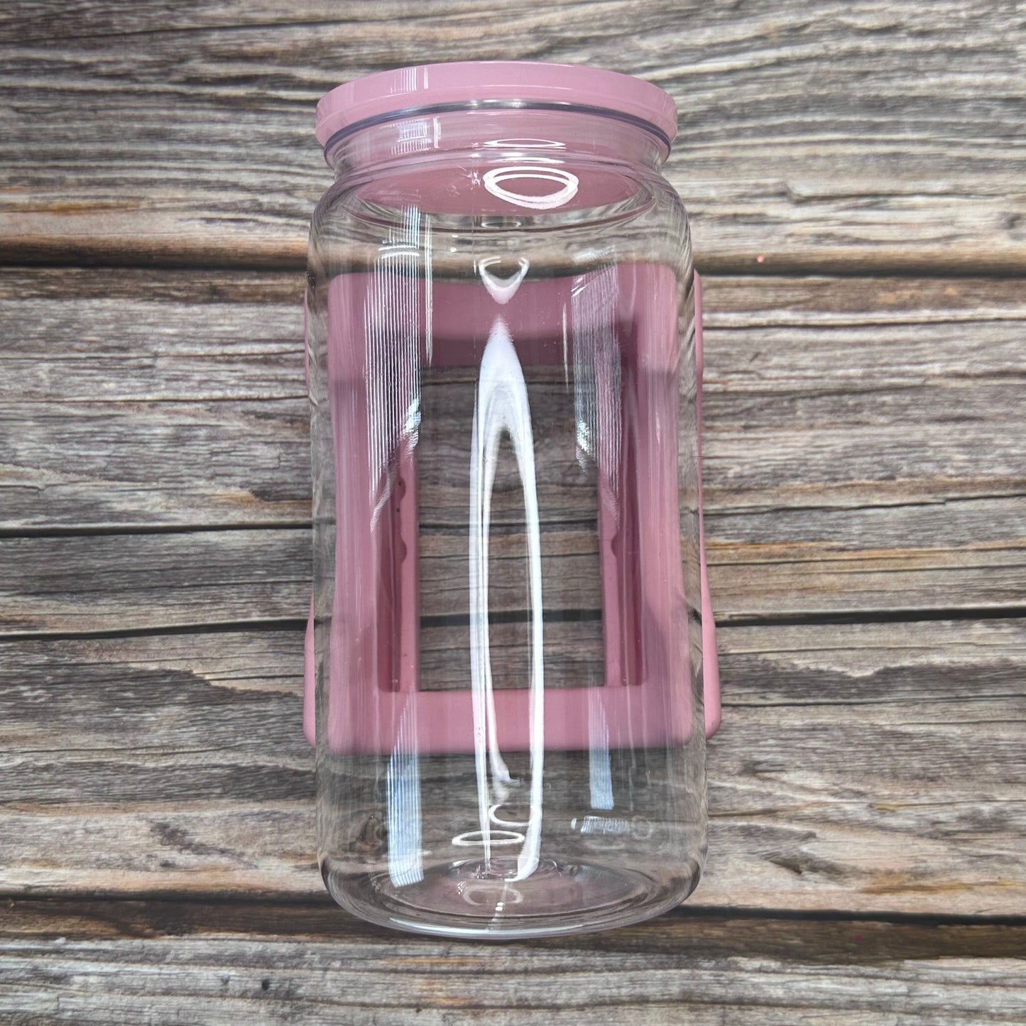 Acrylic Cups Clear with Colour Lids 16oz
