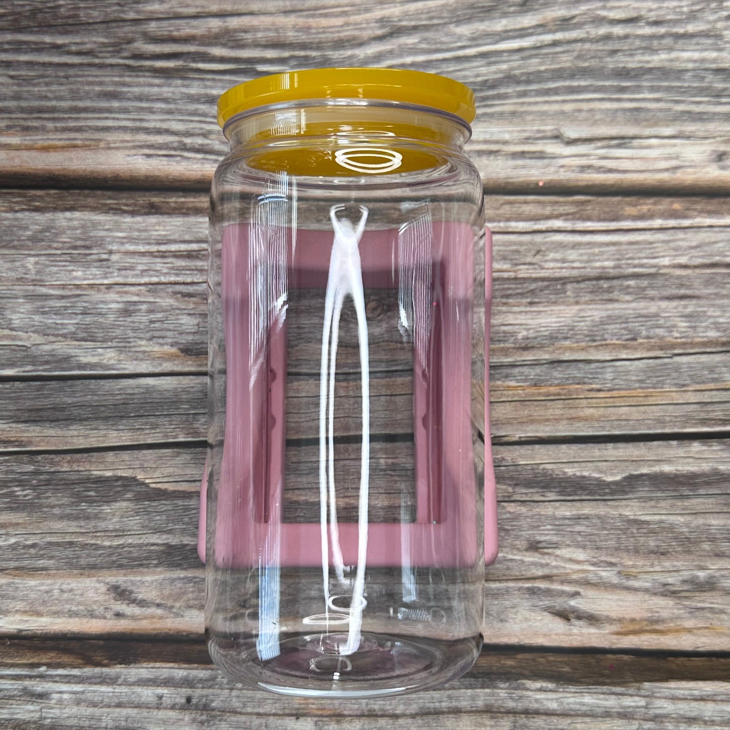 Acrylic Cups Clear with Colour Lids 16oz