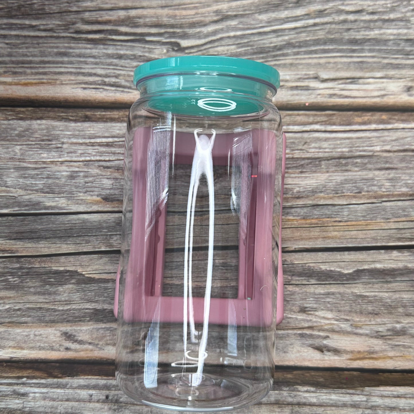 Acrylic Cups Clear with Colour Lids 16oz