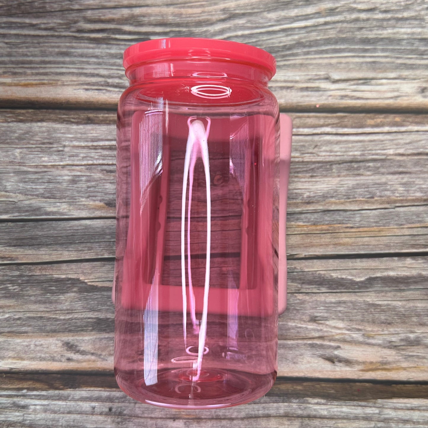 Acrylic Cups Colourful Clear with Matching Lids 16 oz